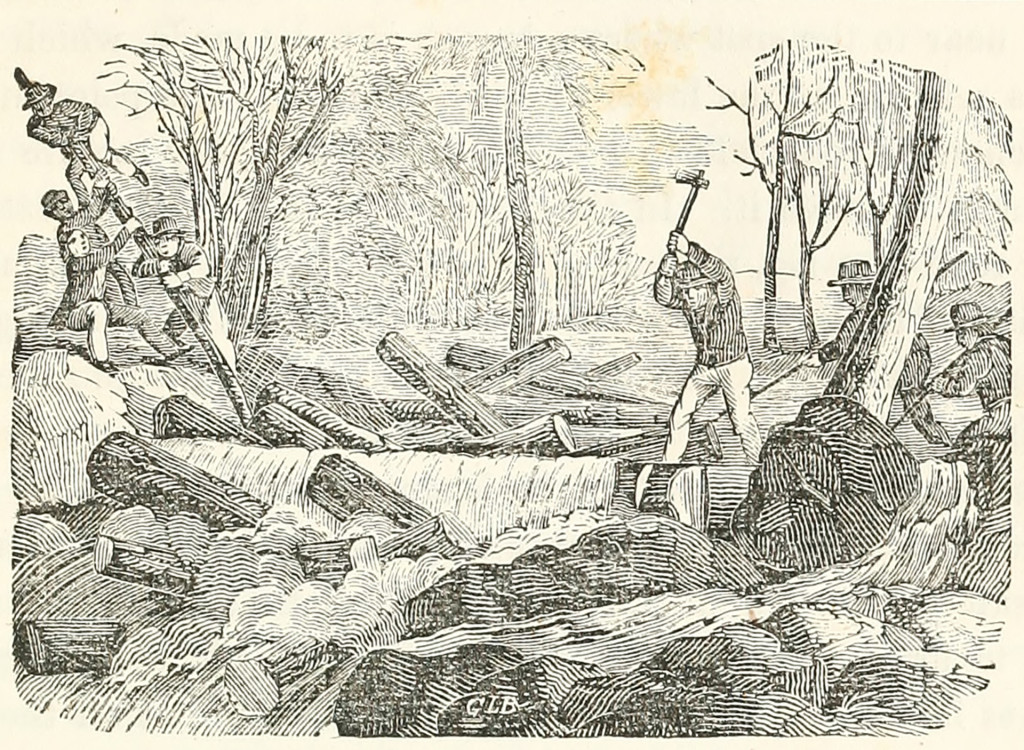 Maine River Drivers, 1851