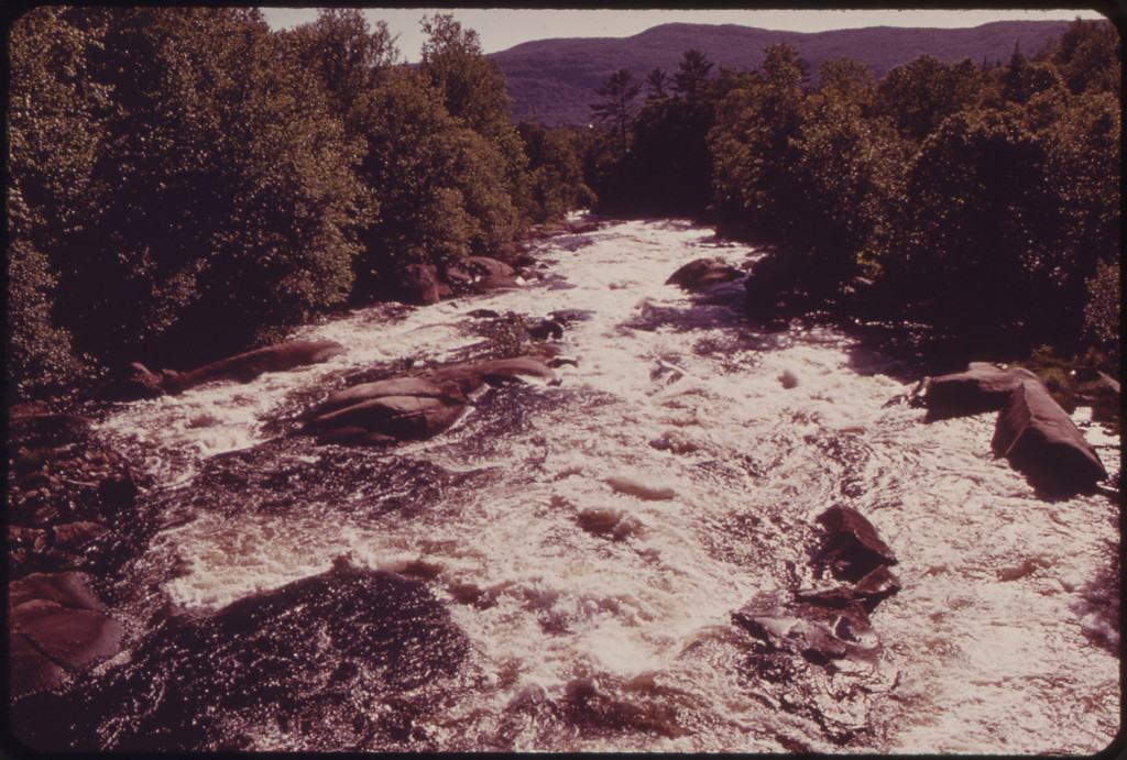 Magalloway River Below Aziscohos Dam in the Mountains of Western Maine 06/1973